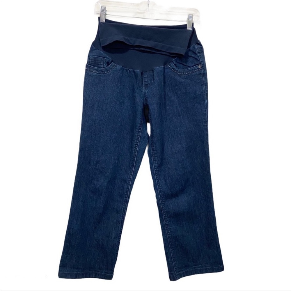Motherhood Maternity Women's Size Medium Jeans Cropped Capri Denim
